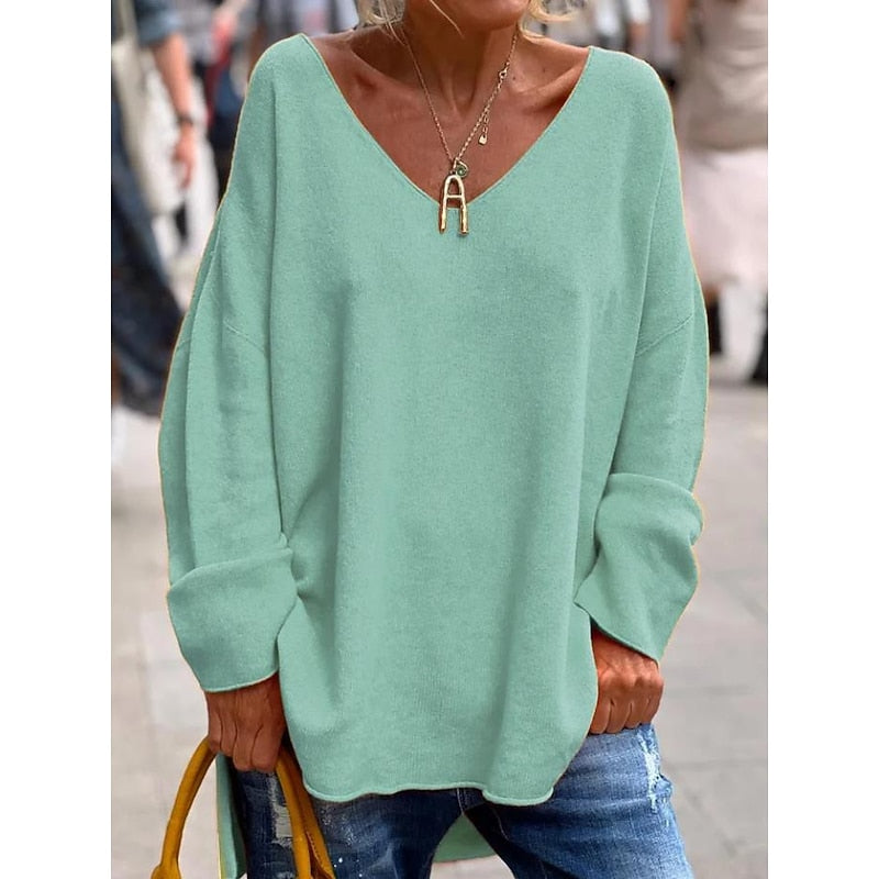 Willow | Afslappet V-Hals Pullover