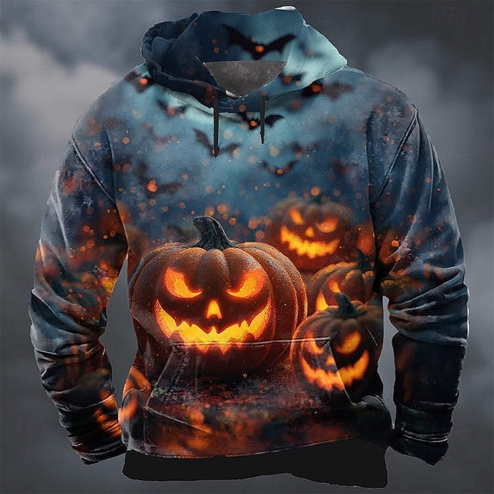 Barnaby | Halloween Græskar Print Hoodie