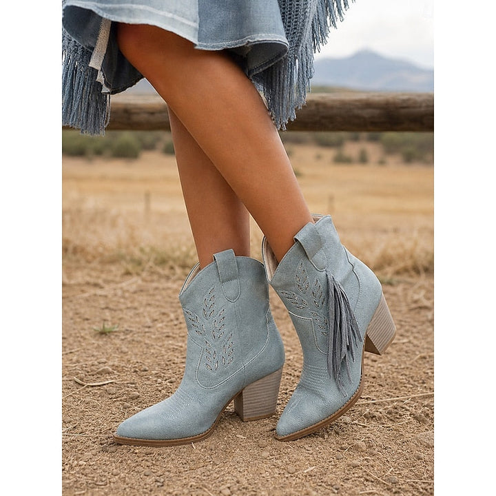 Corinne | Frynset Western Ankelstøvler