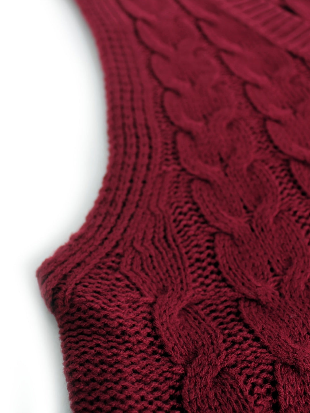 Cora | Cozy Cable-Knit V-Hals Sweater Vest
