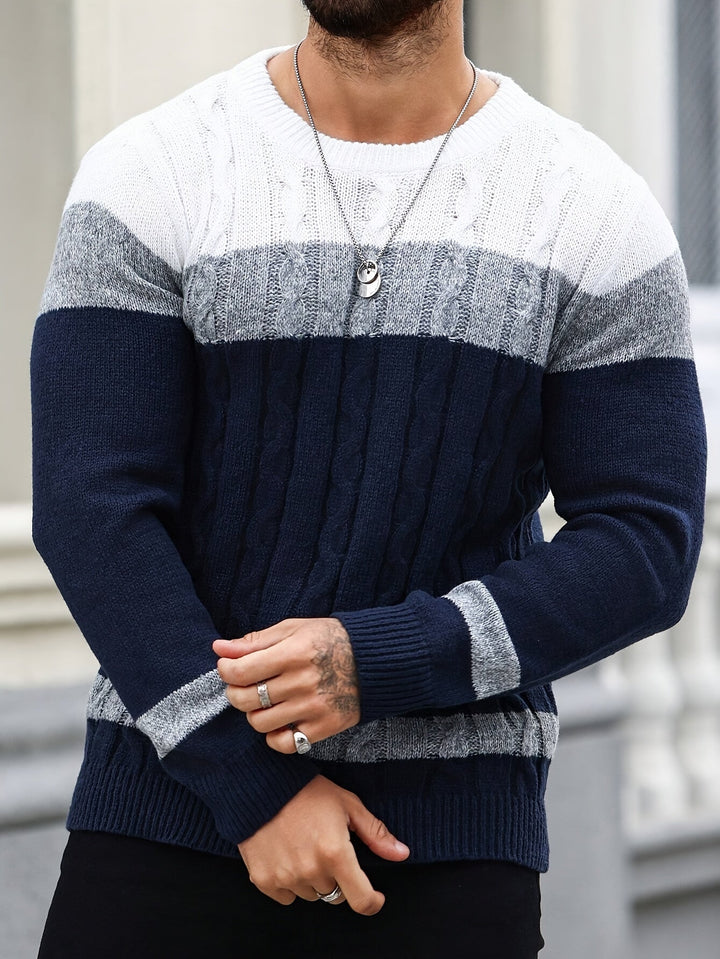 Nolan | Tekstureret Kabelstrik Sweater