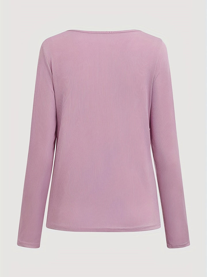 Wendy | Ribbede Zip-Front Top