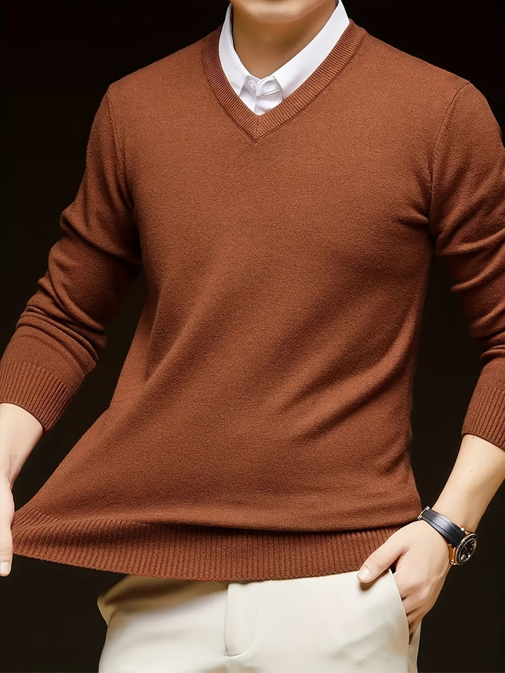 Hugh | Raffineret V-Hals Sweater