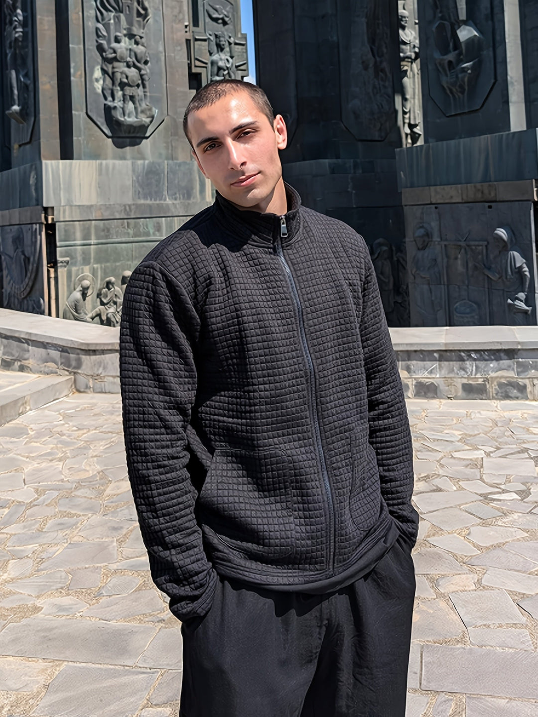 Hugo | Tekstureret Zip-Up Jakke