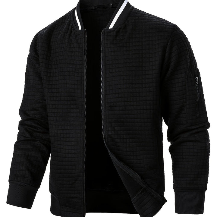 Raymond | Tekstureret Zip-Up Bomberjakke