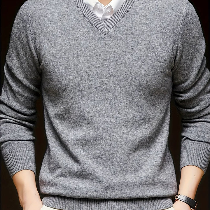 Hugh | Raffineret V-Hals Sweater