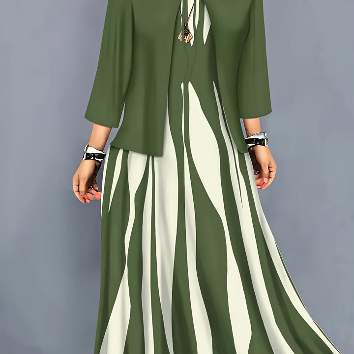Ivy | To-delt Elegant Kjole Sæt