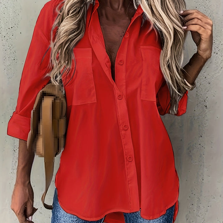 Naomi | Afslappet Button-Up Skjorte