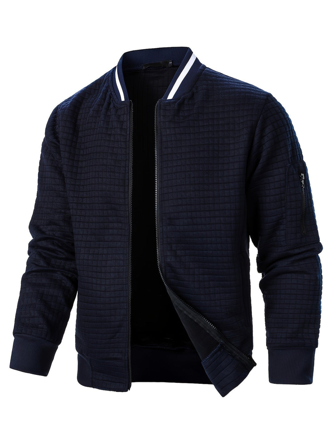 Raymond | Tekstureret Zip-Up Bomberjakke