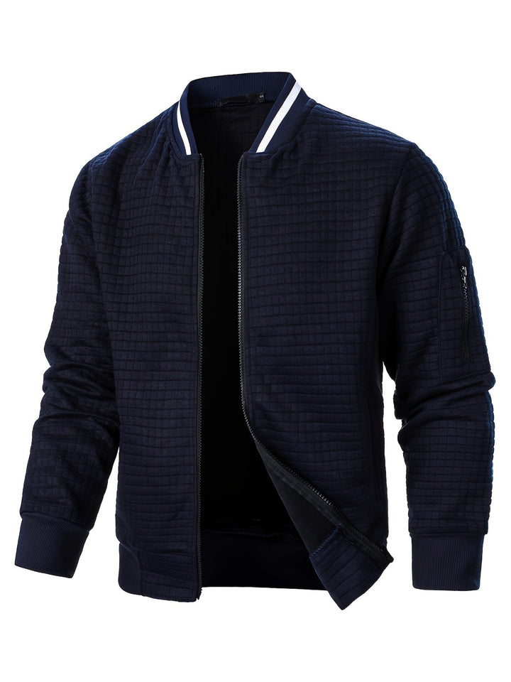 Raymond | Tekstureret Zip-Up Bomberjakke
