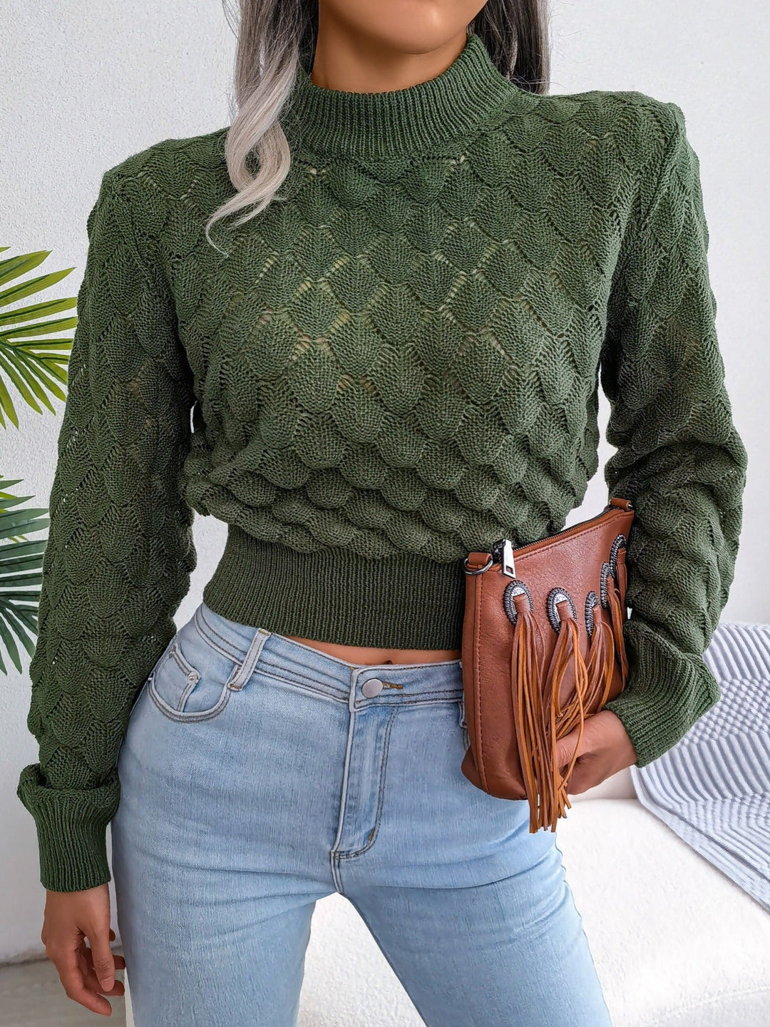 Melanie | Tekstureret Cropped Sweater