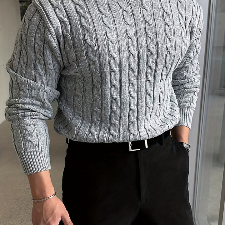 Jonas | Kabelstrikket Crew Neck Sweater