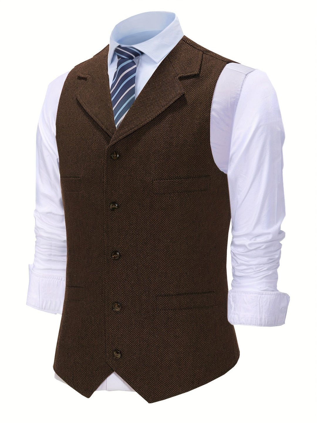 Byron | Raffineret Herringbone Vest