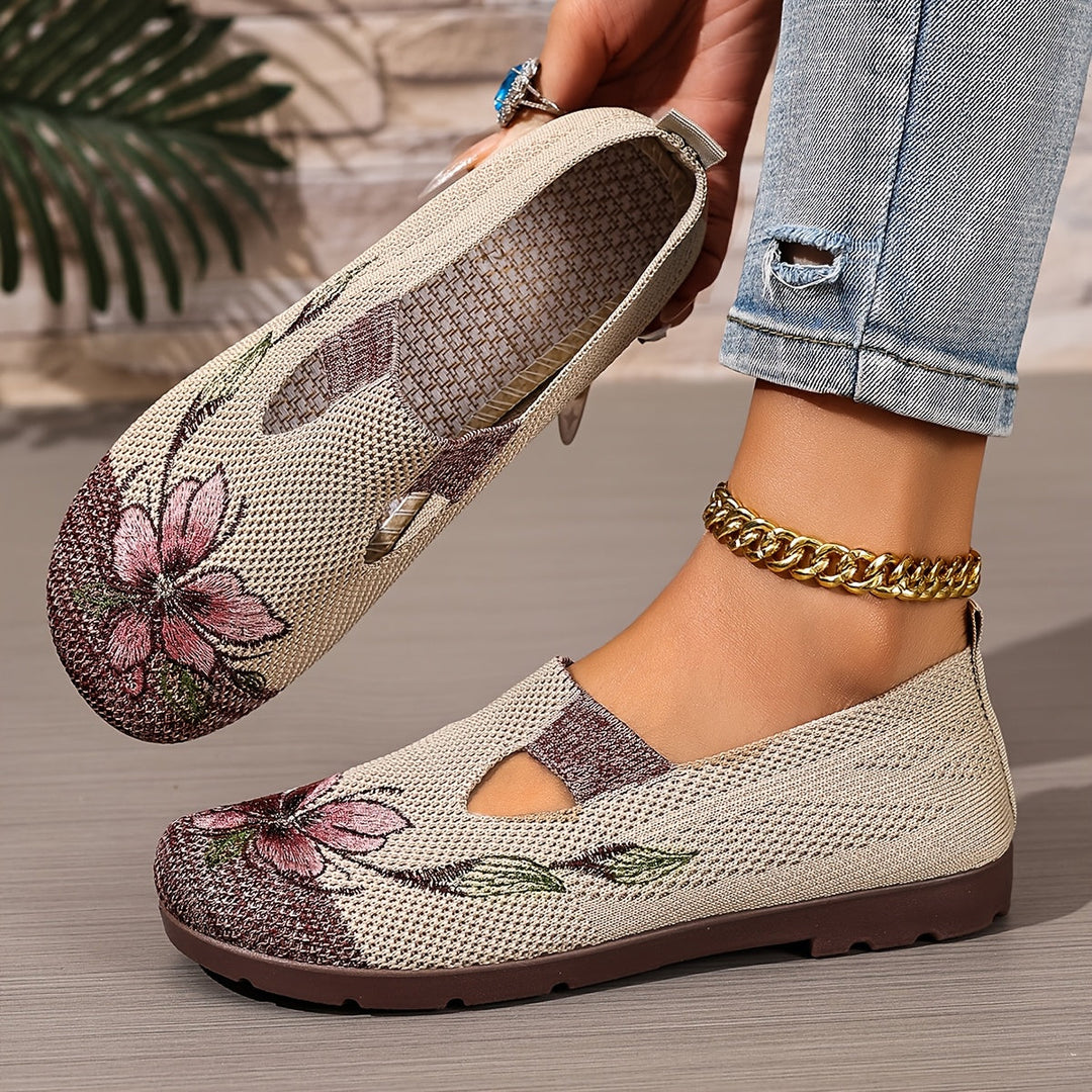 Marjorie | Broderede Slip-On Sko