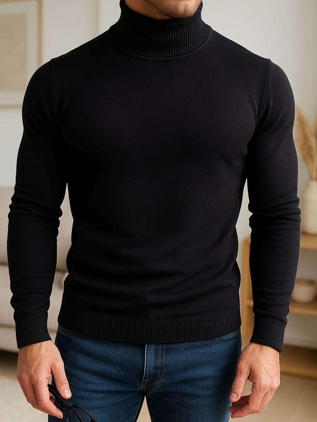Frederick | Raffineret Højhalset Sweater