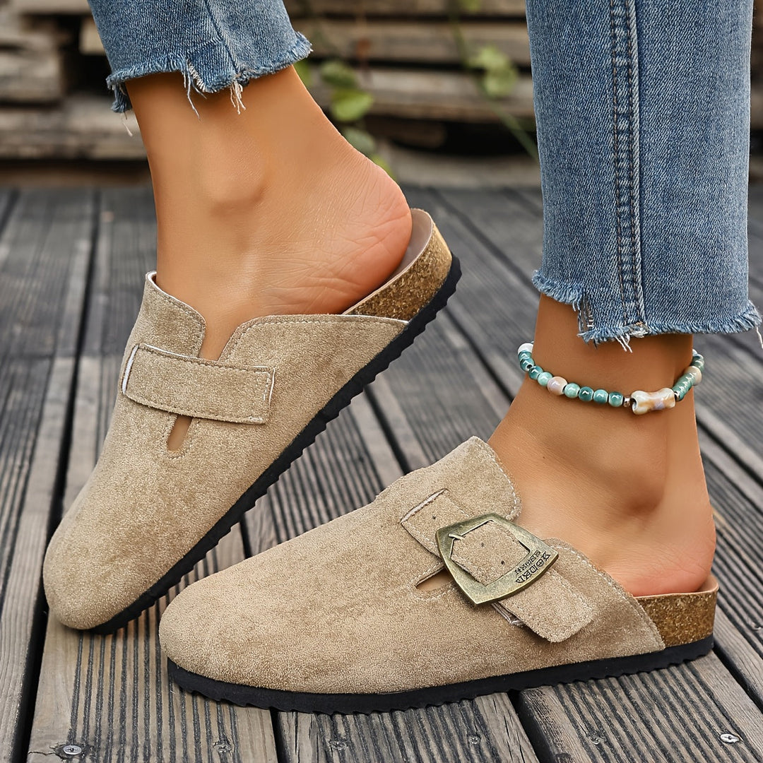 Winona | Slip-On Mules med Spænde Detalje