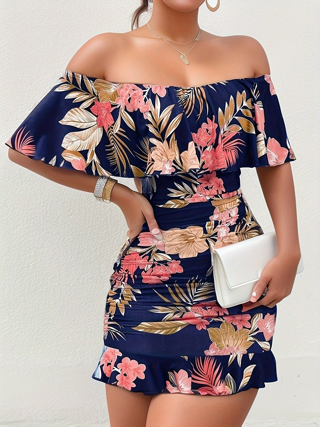 Naomi | Off-Shoulder Ruffle Dress