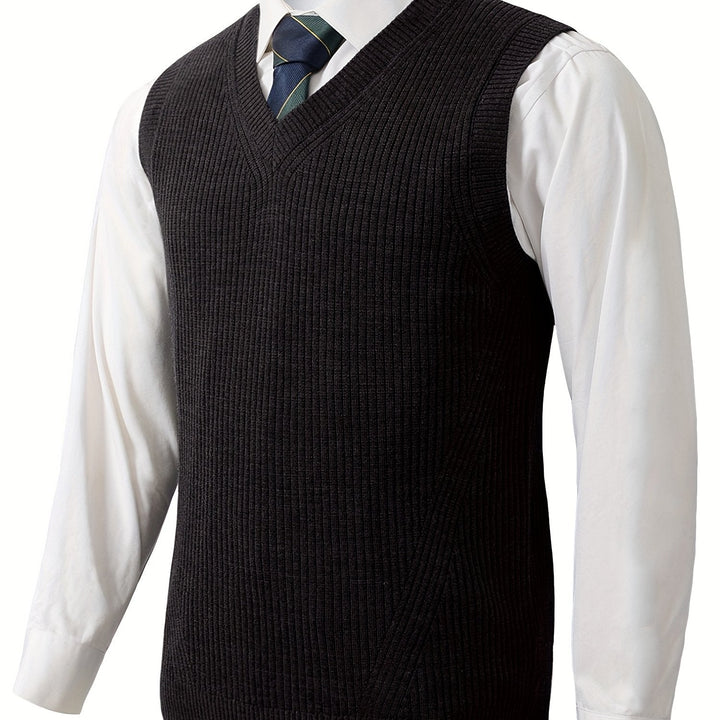 Ellis | Klassisk V-Hals Sweater Vest