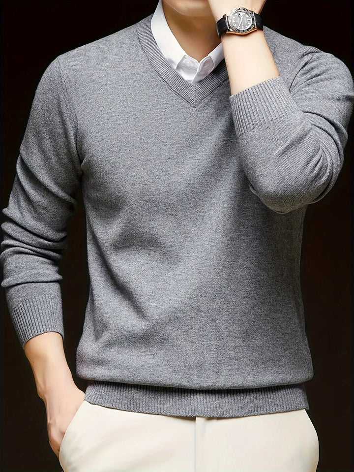 Hugh | Raffineret V-Hals Sweater