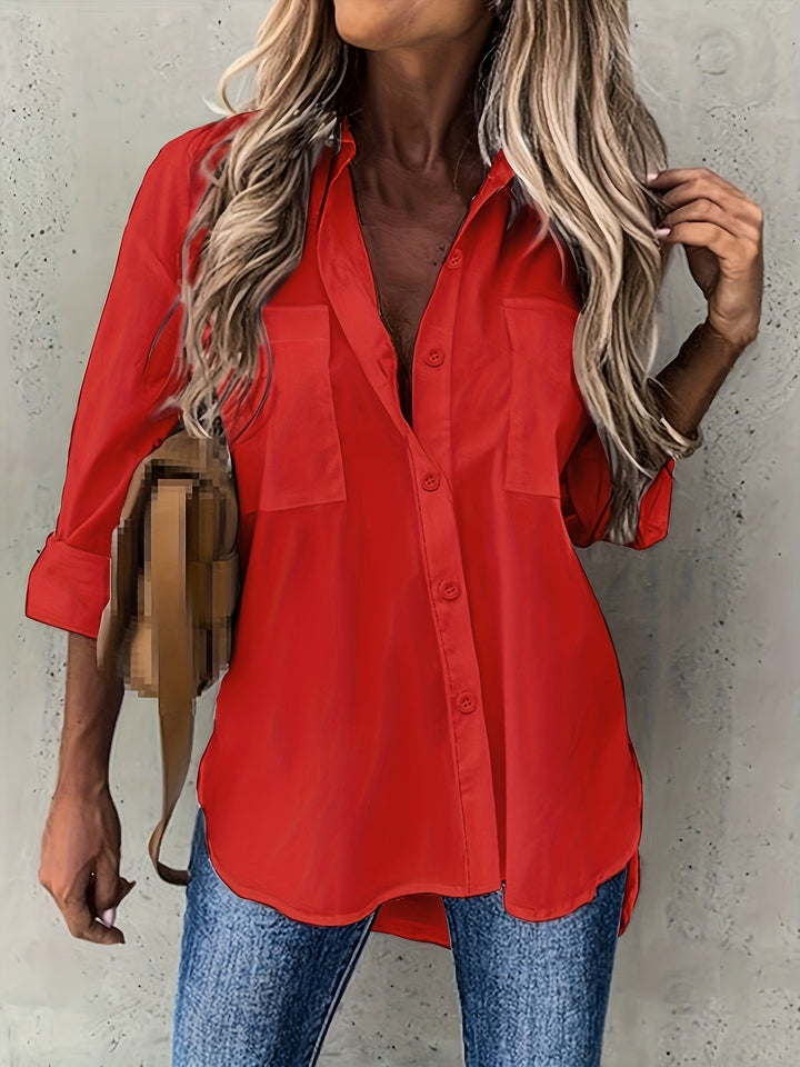 Naomi | Afslappet Button-Up Skjorte