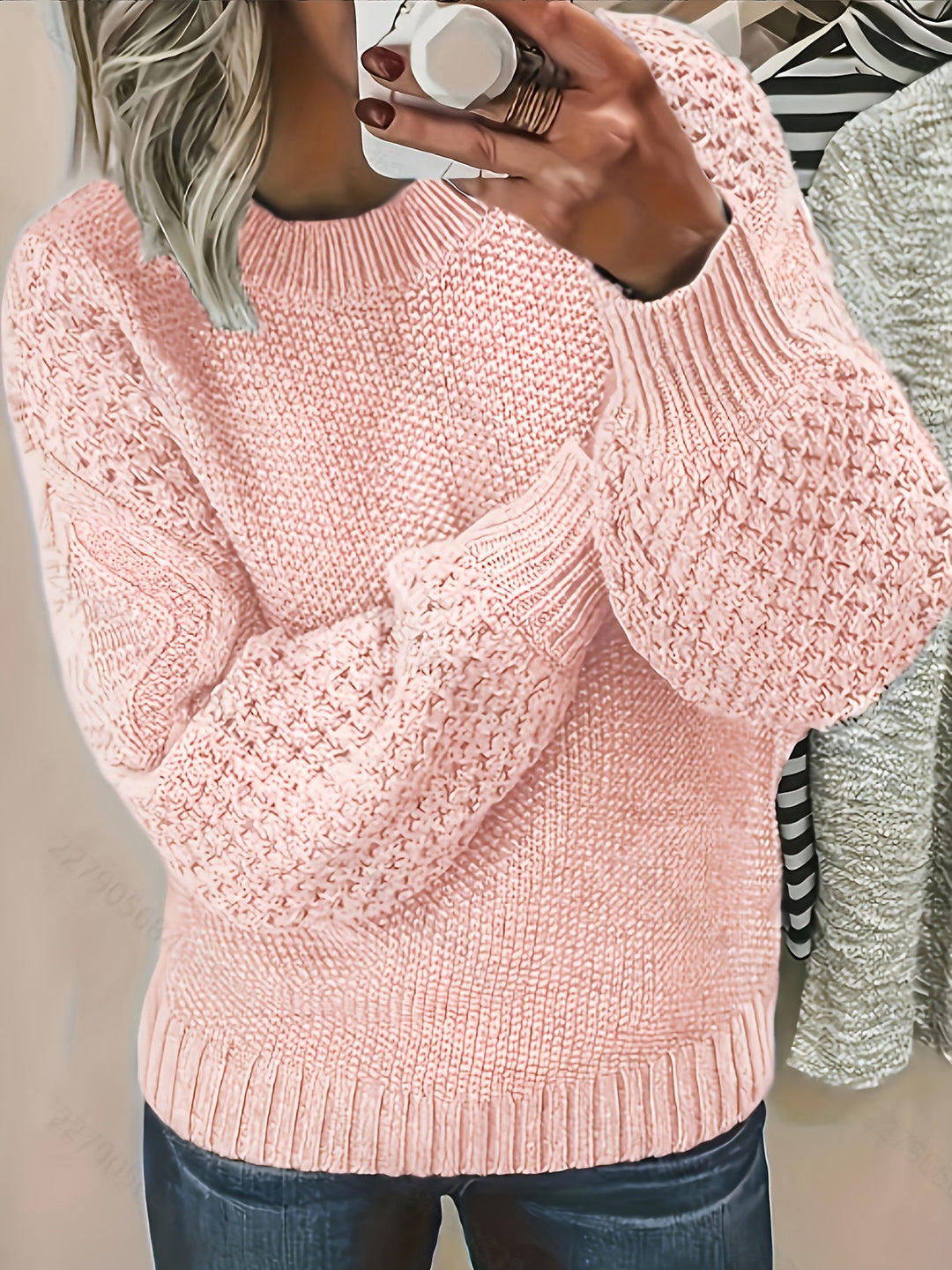 Bonnie | Hyggelig Lantern-Ærme Sweater