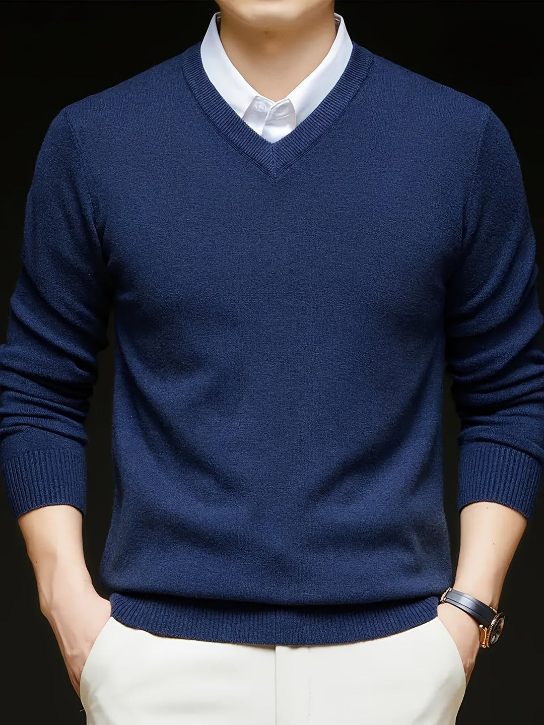 Hugh | Raffineret V-Hals Sweater