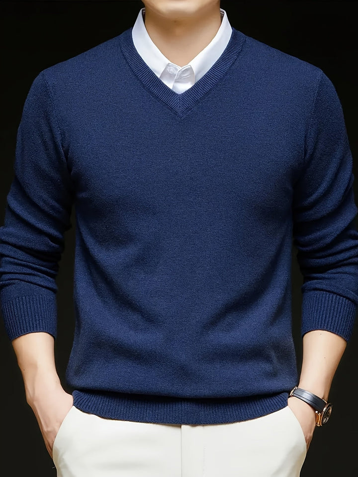 Hugh | Raffineret V-Hals Sweater
