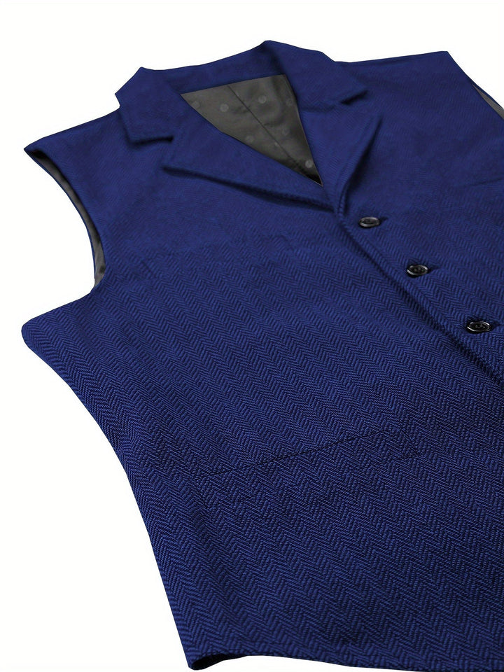 Byron | Raffineret Herringbone Vest