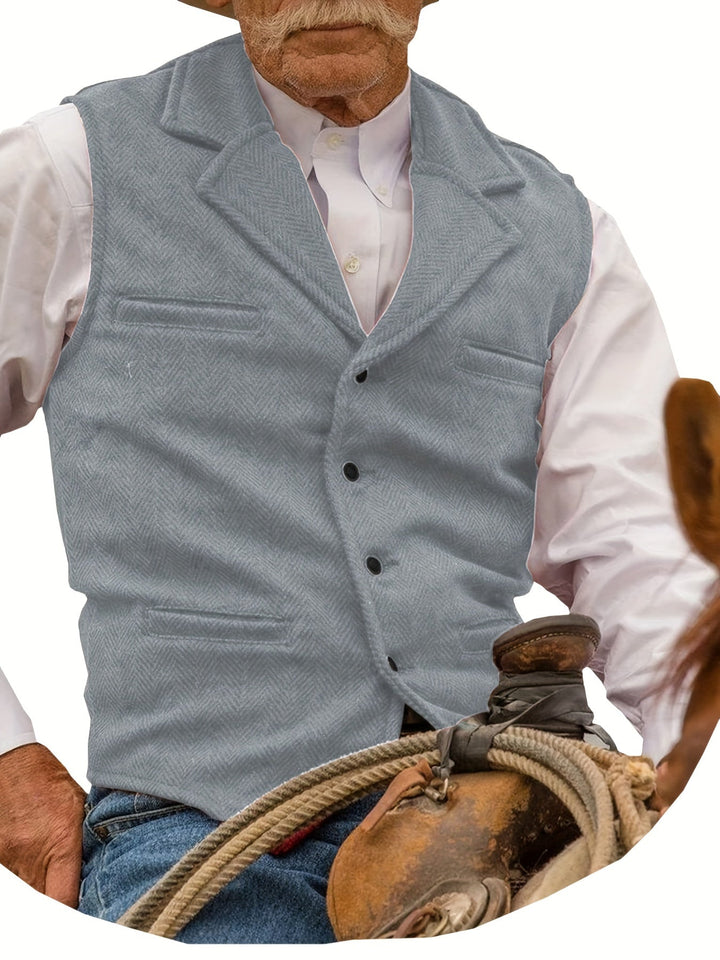 Colton | Heritage Herringbone Vest