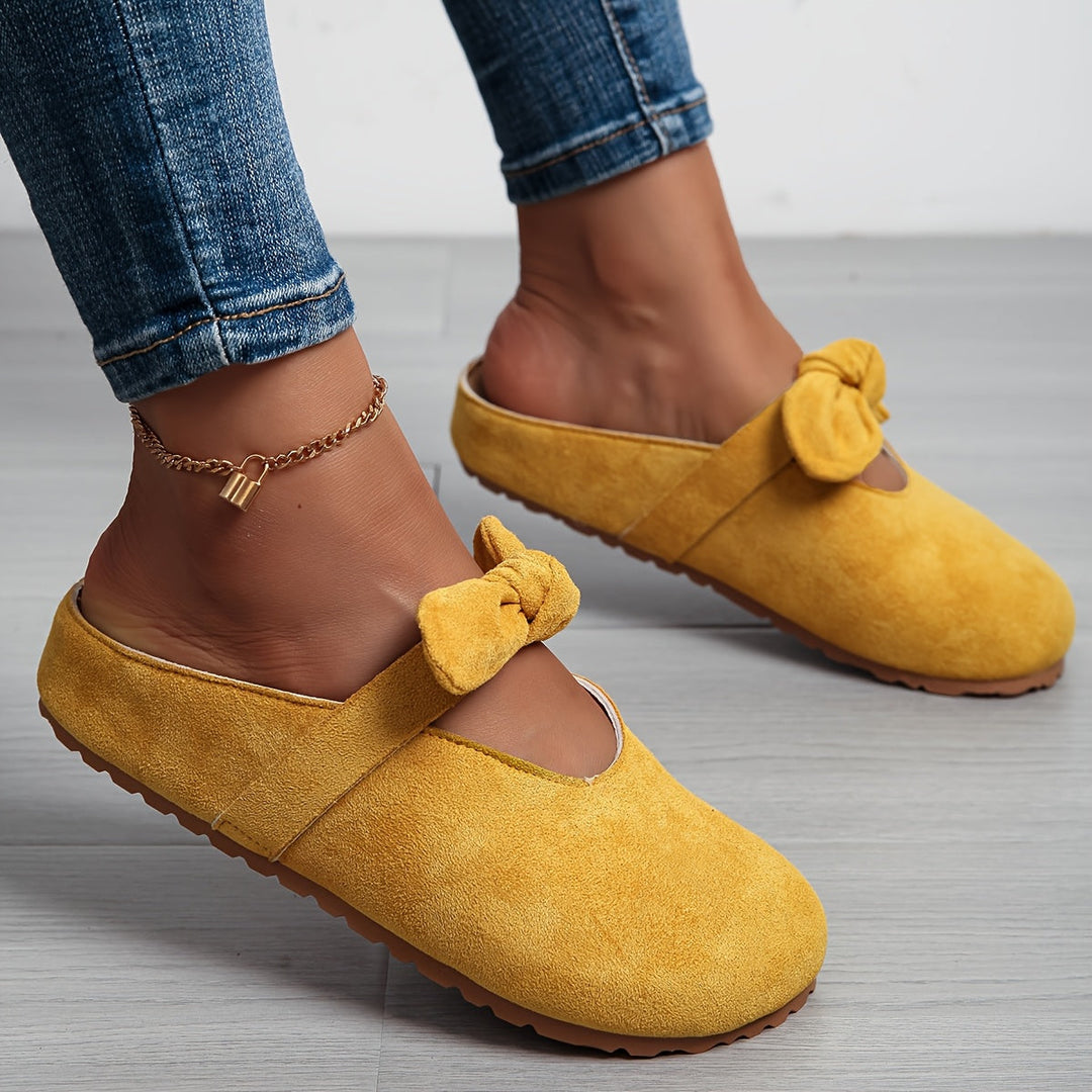 Whitney | Bløde Bows Slip-On Mules