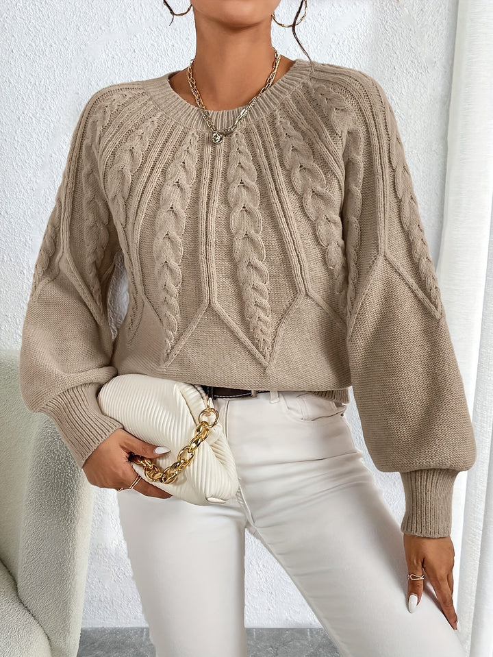 Elsie | Kabelstrikket Tekstur Sweater