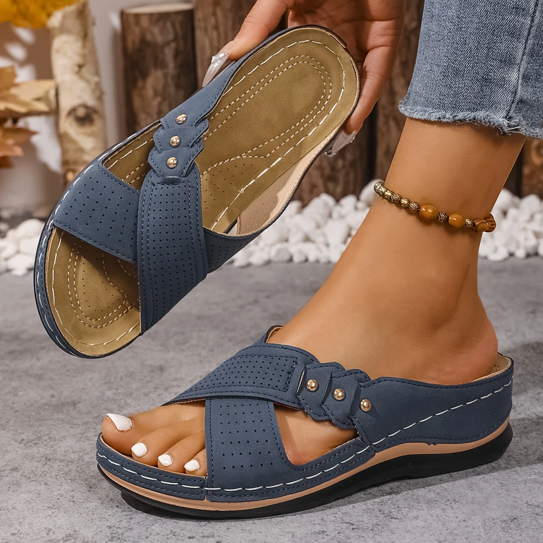 Charlotte | Premium Ortopædisk Vedge Sandal