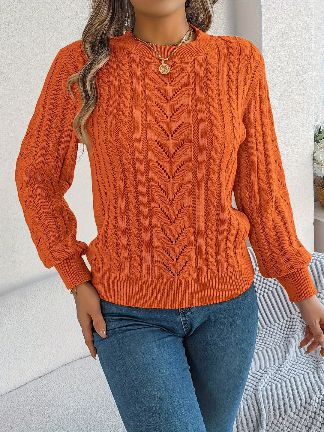 Blythe | Kabelstrikket Tekstur Sweater