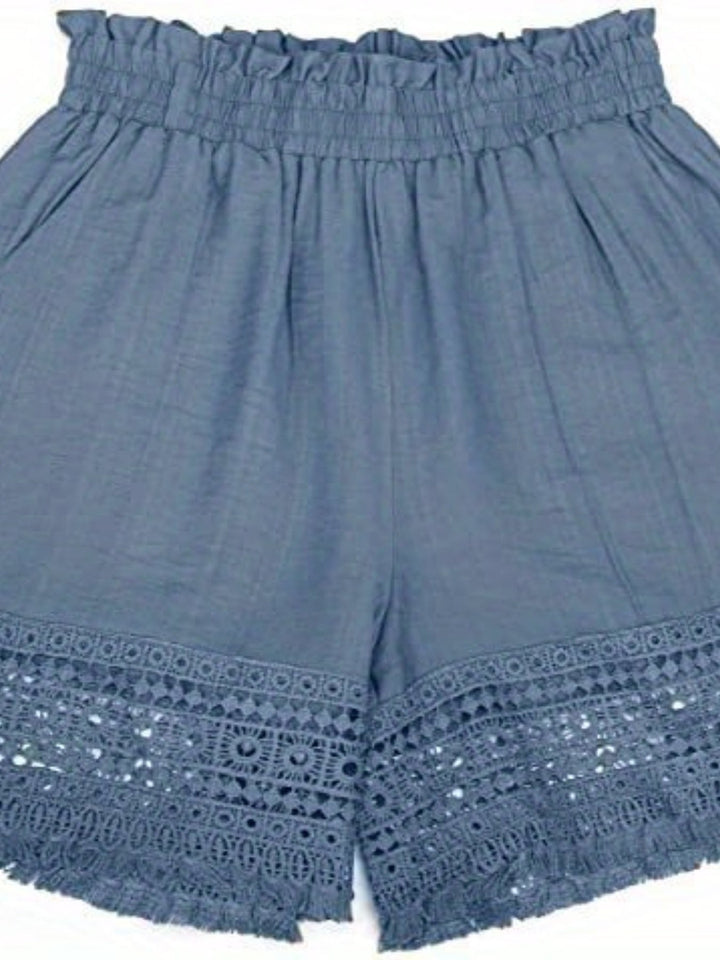 Rosmarin | Lace-Trim Papirpose Shorts