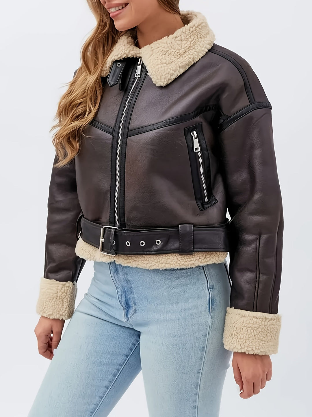 Cassidy | Cozy-Lined Moto Jakke