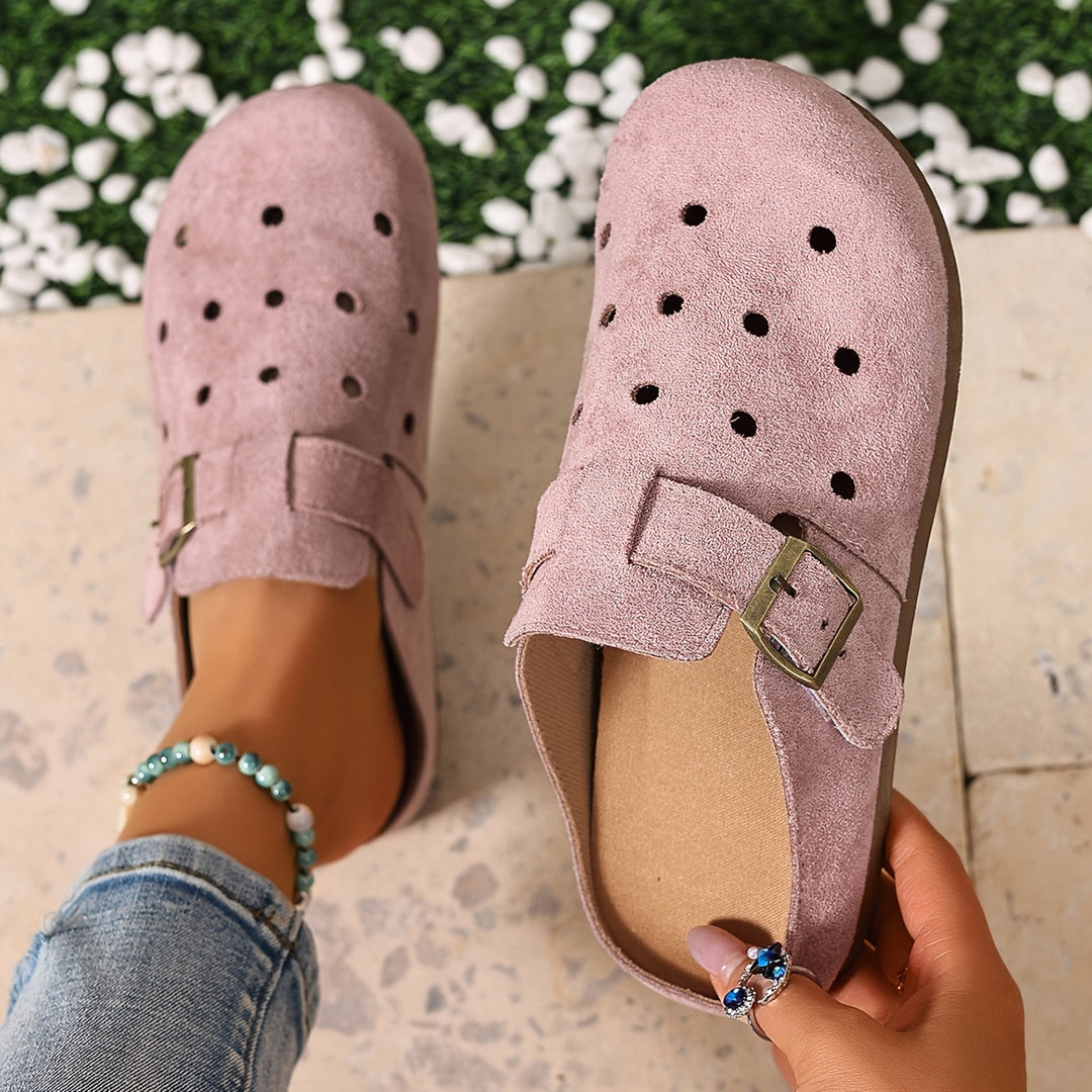 Marion | Spænde-Detalje Slip-On Træsko
