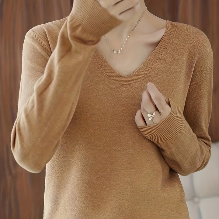 Selene | Blød V-Hals Sweater