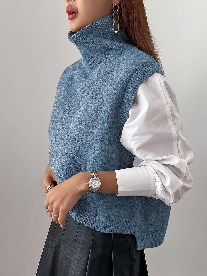 Farrah | Højhalset Sweater Vest