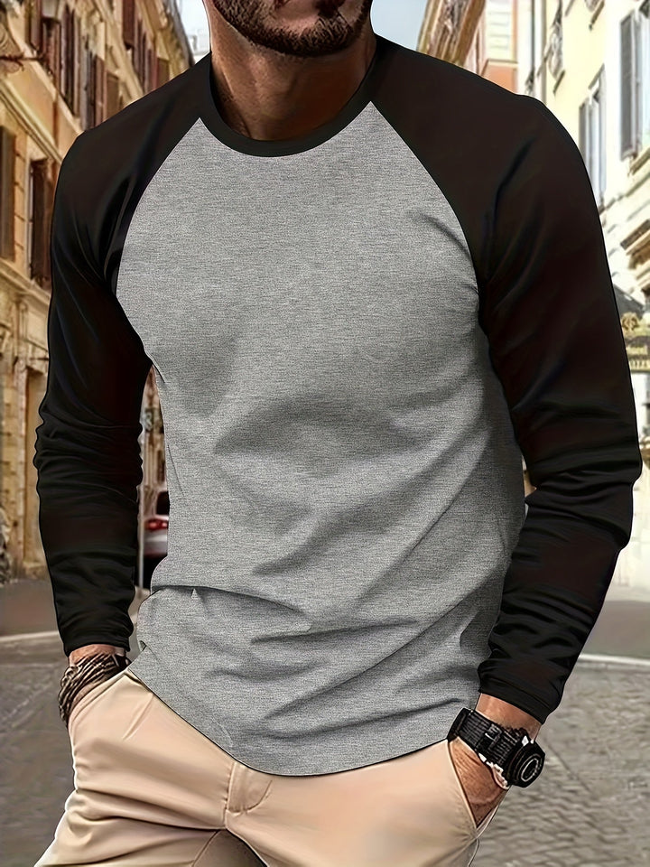 Trevor | To-farvet Raglan Langærmet Top