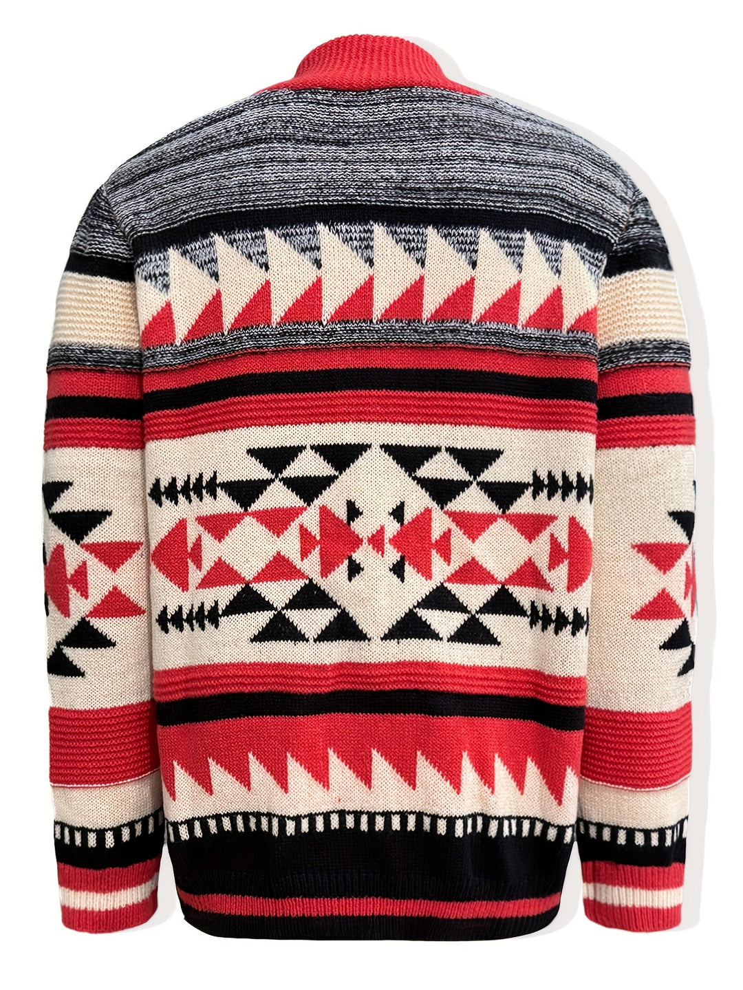 Callum | Mønstret Zip-Up Cardigan