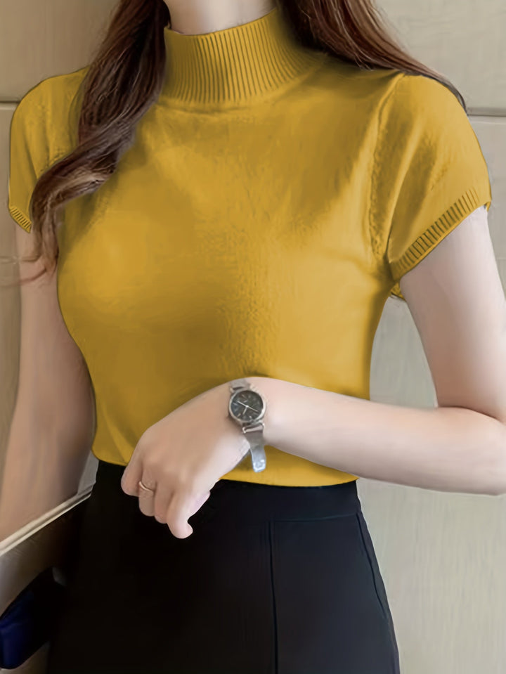 Della | Forfinet Mock-Neck Top