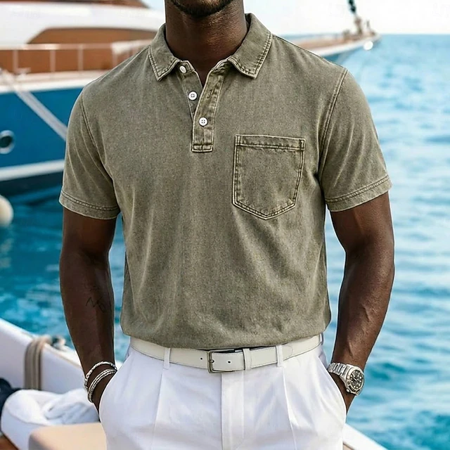 Vincent | Vintage-Washed Polo Shirt