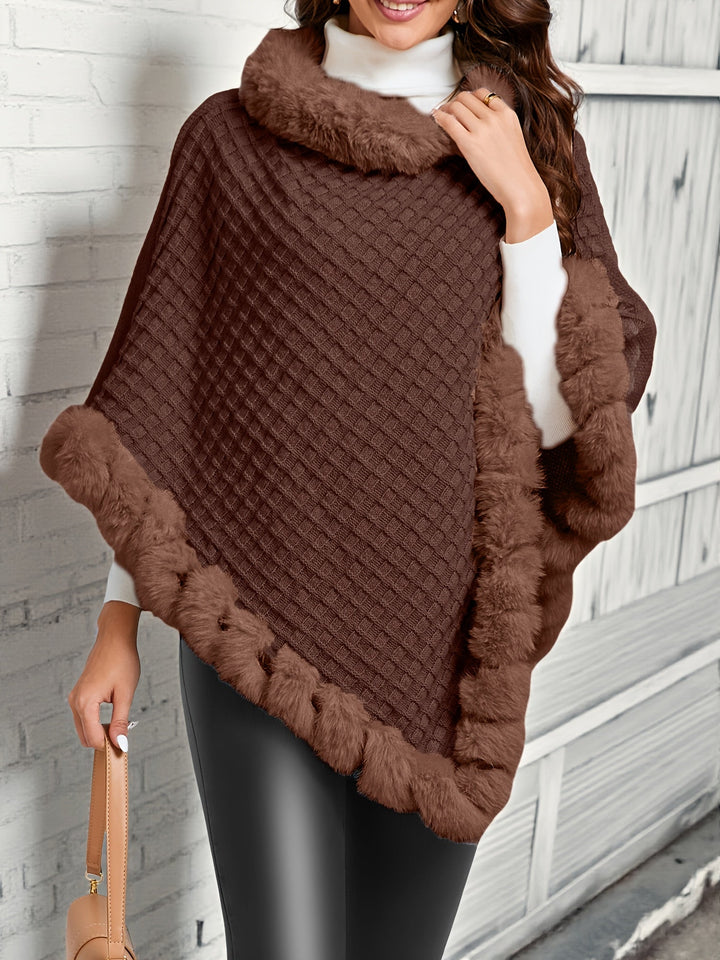 Willow | Cozy Fur-Trim Poncho