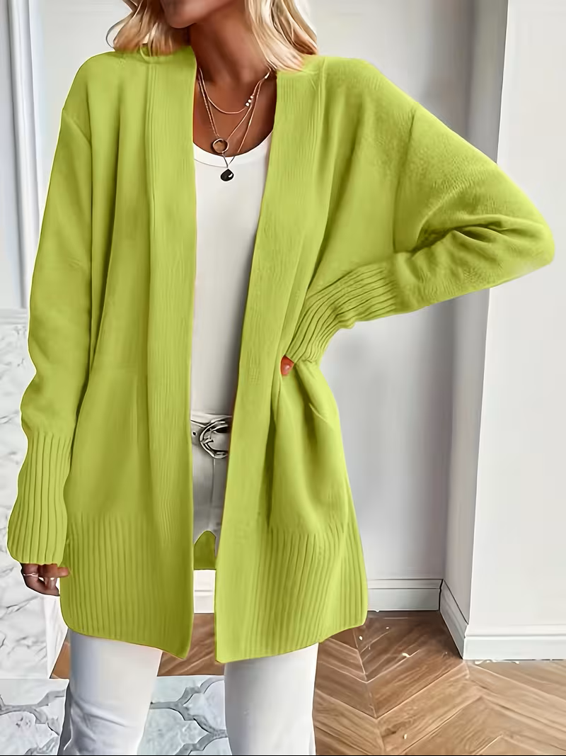 Deanna | Afslappet Åben-Front Cardigan
