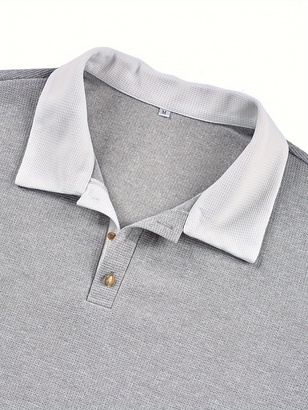 Gareth | Tekstureret Langærmet Polo Shirt