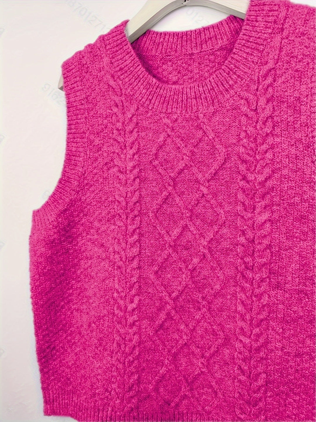 Brooke | Kabelstrikket Sweater Vest