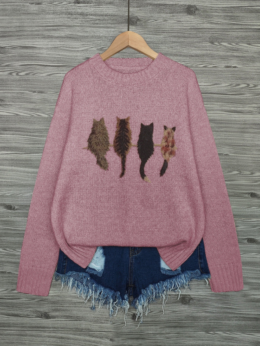 Tamara | Cozy Kat-Print Sweater