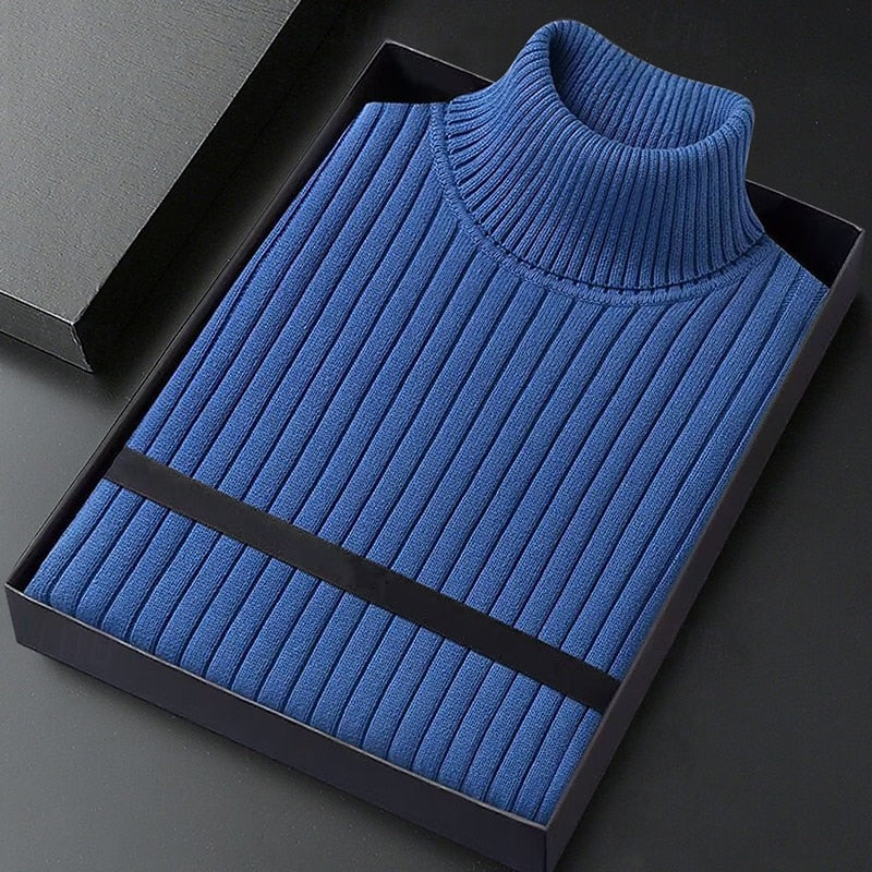 Wallace | Ribbet Højhalset Sweater