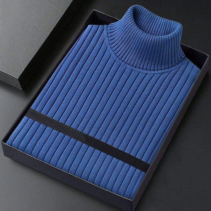 Wallace | Ribbet Højhalset Sweater
