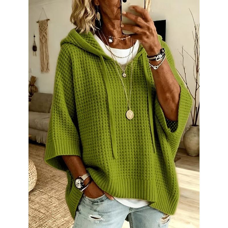Carol | Afslappet Vaffelstruktureret Hoodie